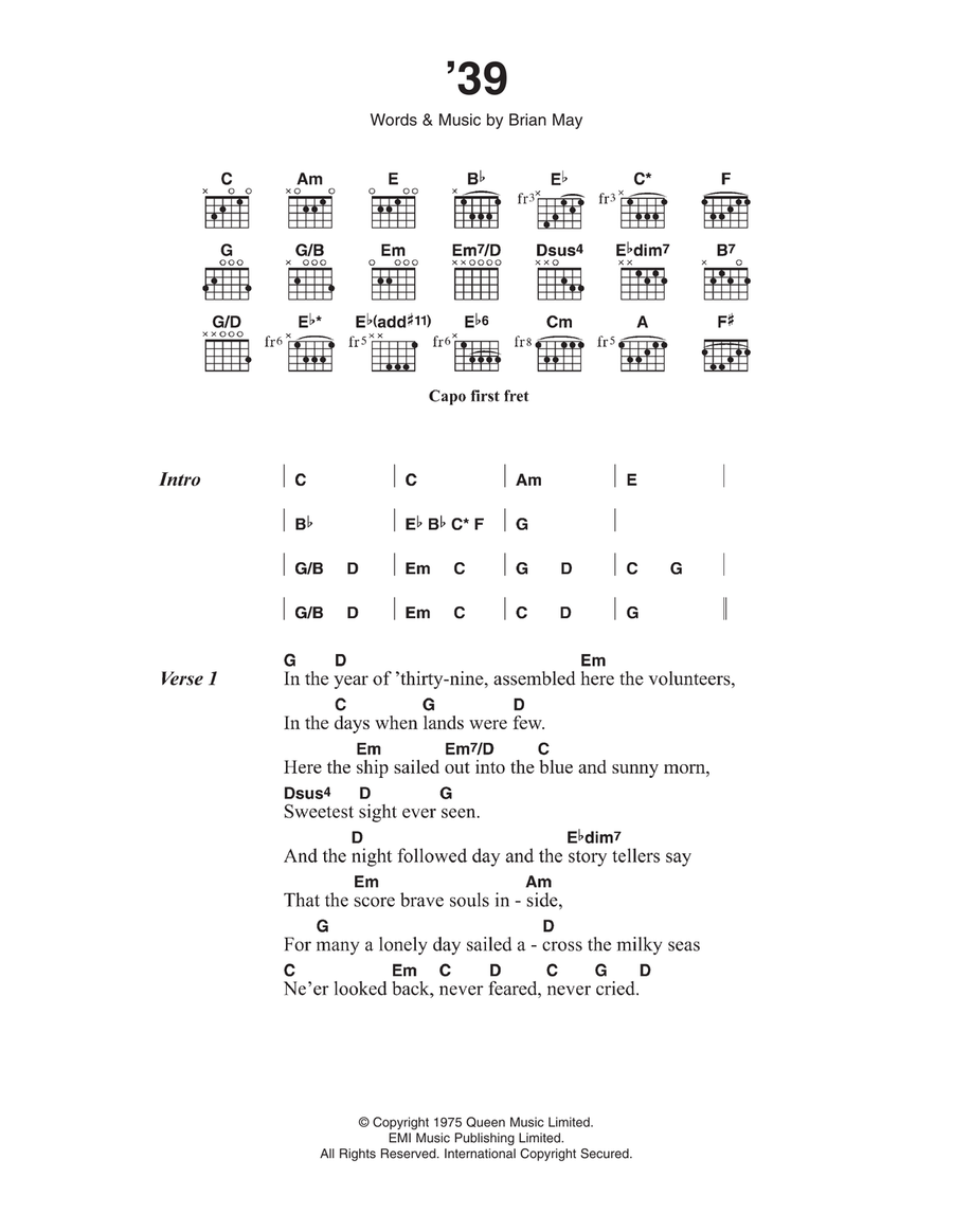 '39 Guitar scores gallery preview page 1