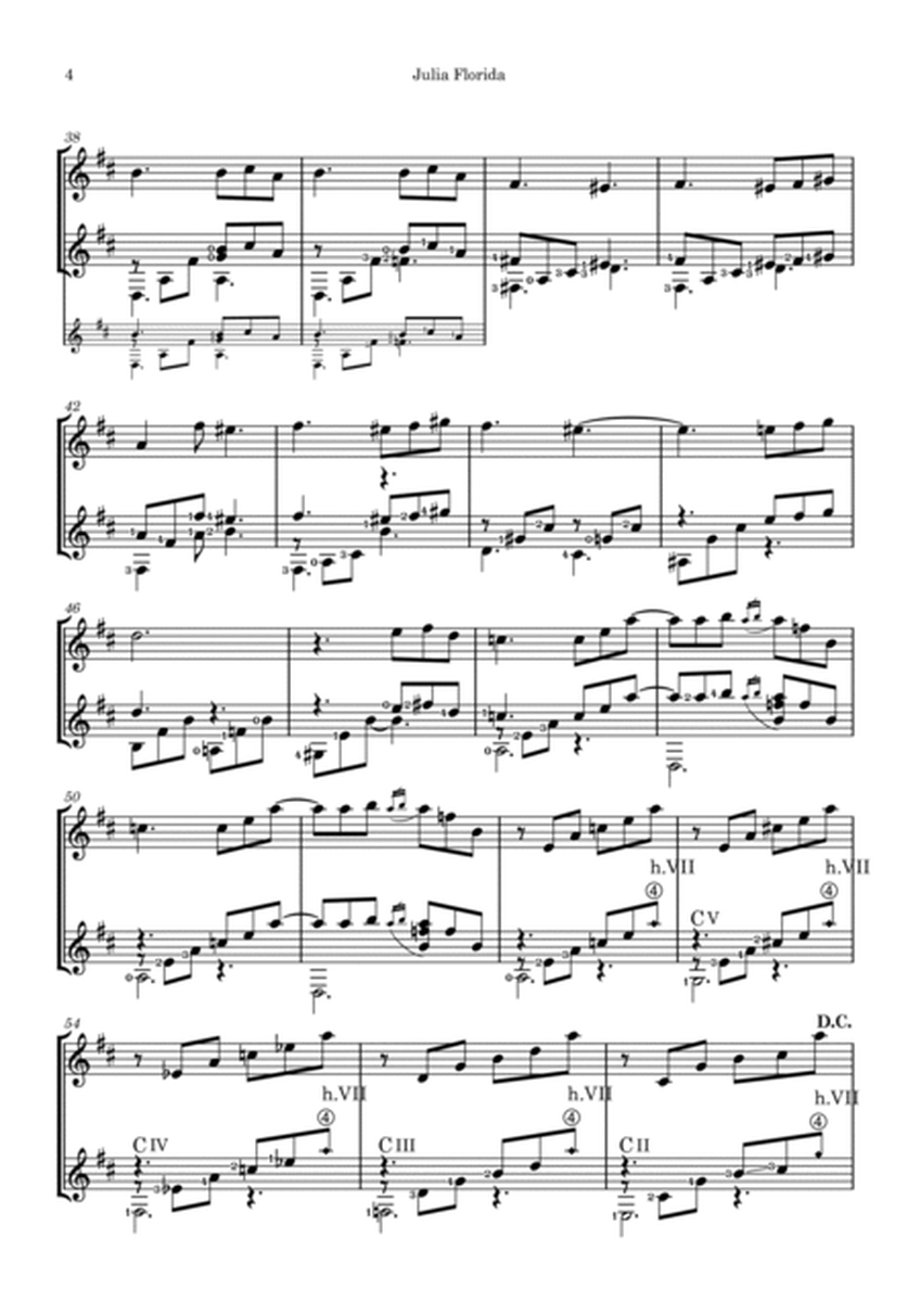 Julia Florida - A. Barrius Mangoré for Flute/Violin and Guitar image number null