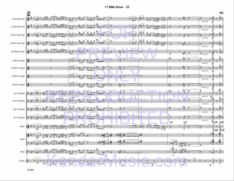 17 Mile Drive Jazz Ensemble scores gallery preview page 11