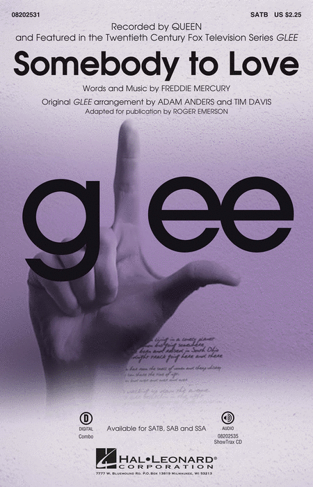 Queen: Somebody to Love (SATB) (from Glee)
