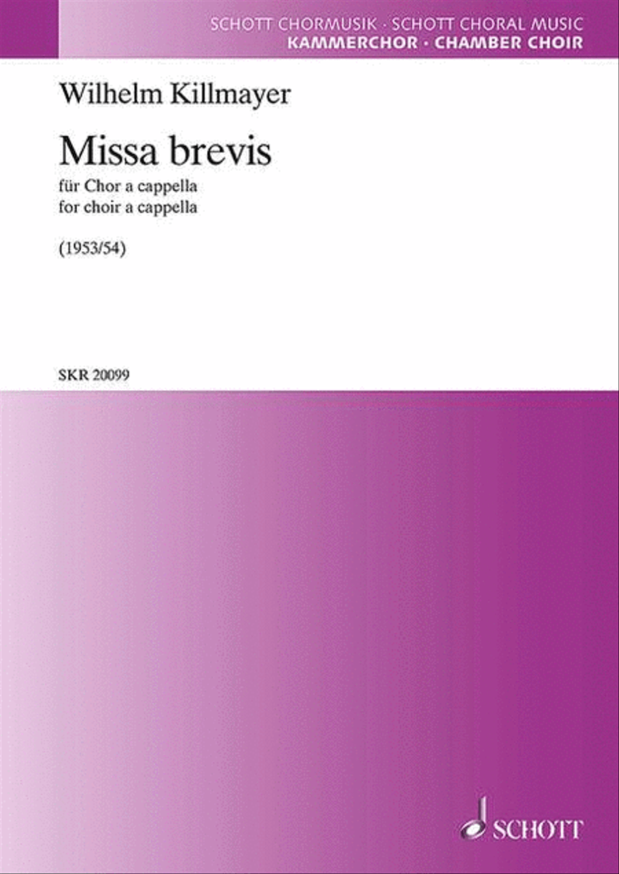 Missa brevis 4-Part scores gallery preview page 1
