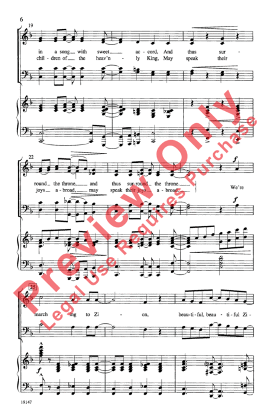 Marchin' on Up 4-Part scores gallery preview page 6