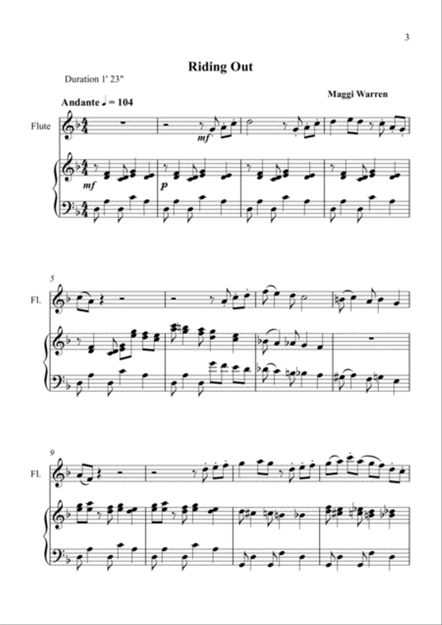 Riding Out Flute Solo scores gallery preview page 3