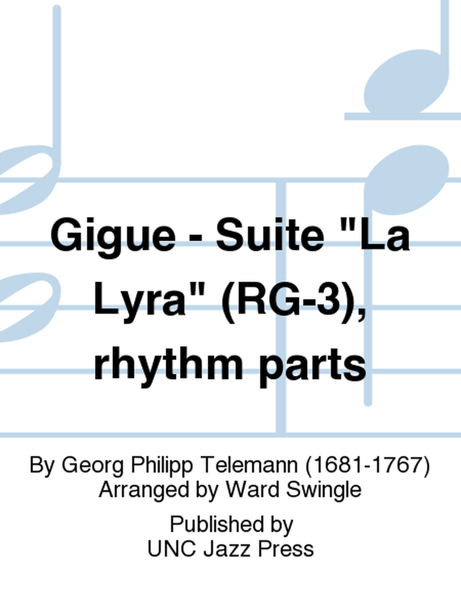 Gigue - Suite "La Lyra" (RG-3), rhythm parts