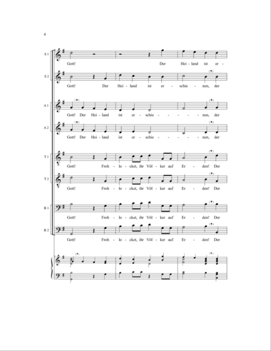 Frohlocket, ihr Volker auf Erden SSAATTBB scores gallery preview page 6