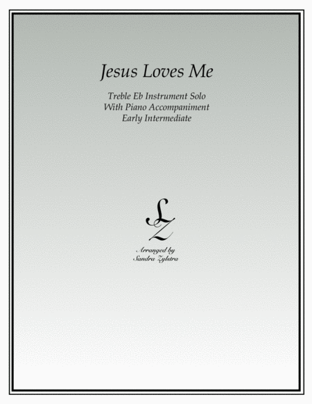 Jesus Loves Me (treble Eb instrument solo) image number null
