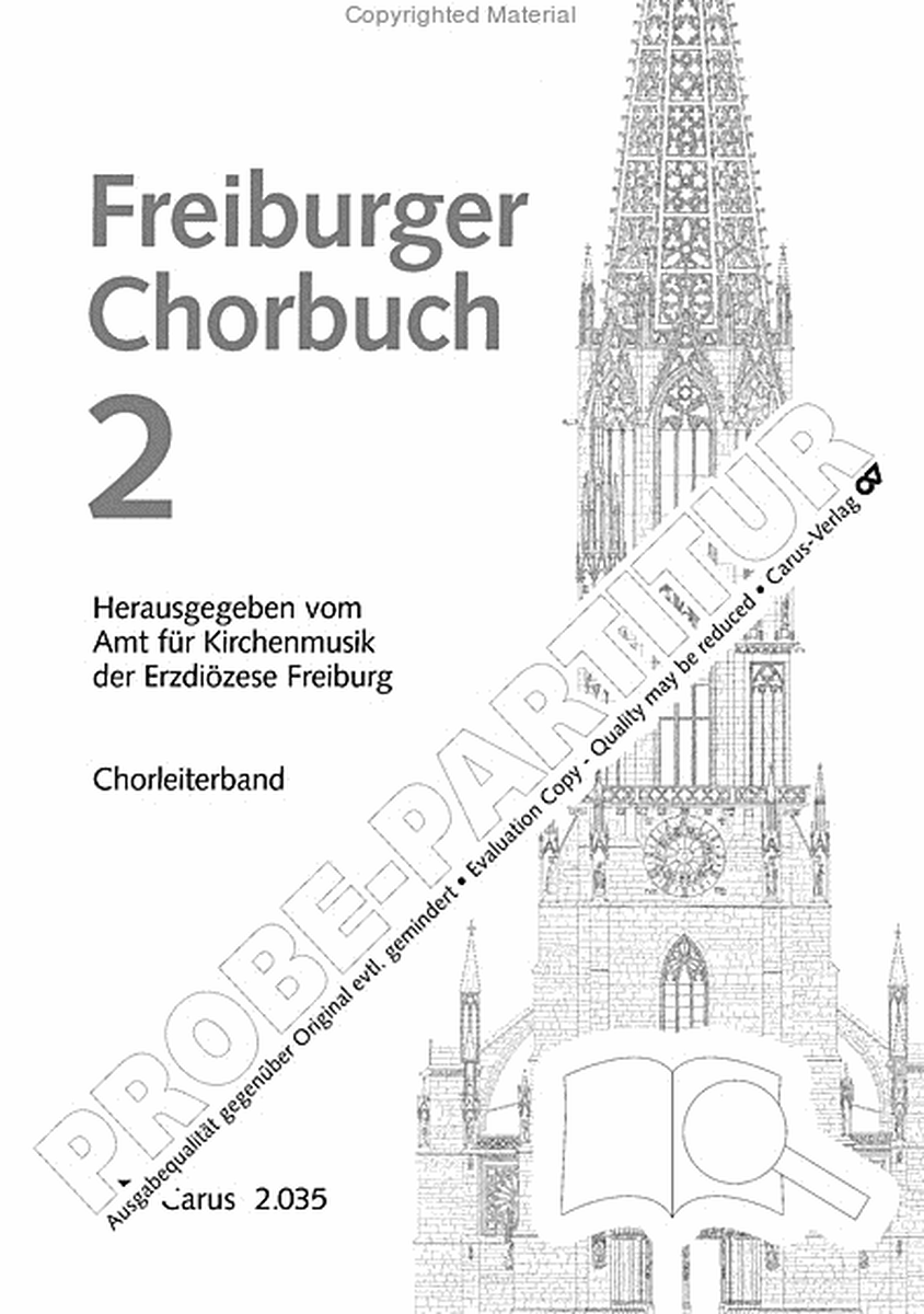 Freiburger Chorbuch 2 (Chorbuch und CD)