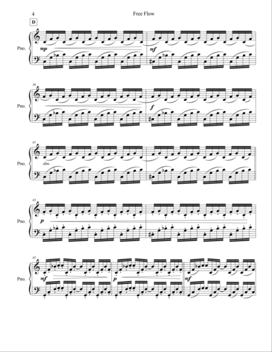Free Flow Piano Solo scores gallery preview page 4
