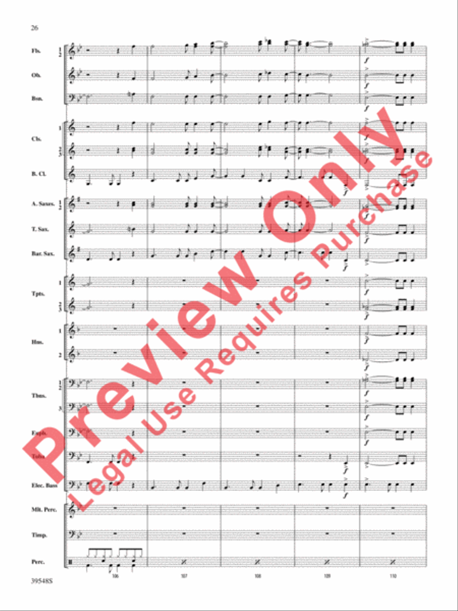 The Beatles Remembered Concert Band scores gallery preview page 27