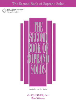 Book cover for The Second Book of Soprano Solos