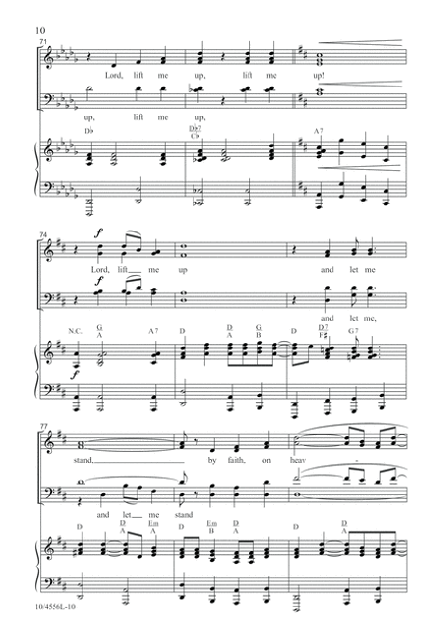 Lord, Lift Me Up! Lord, Lift Me Up! 4-Part scores gallery preview page 11