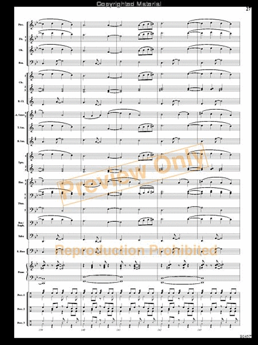 We Wish You a Mambo Christmas Concert Band scores gallery preview page 26