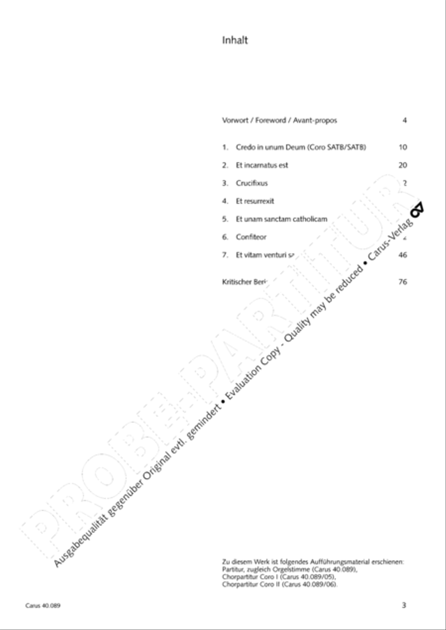 Credo a 8 voci 4-Part scores gallery preview page 4