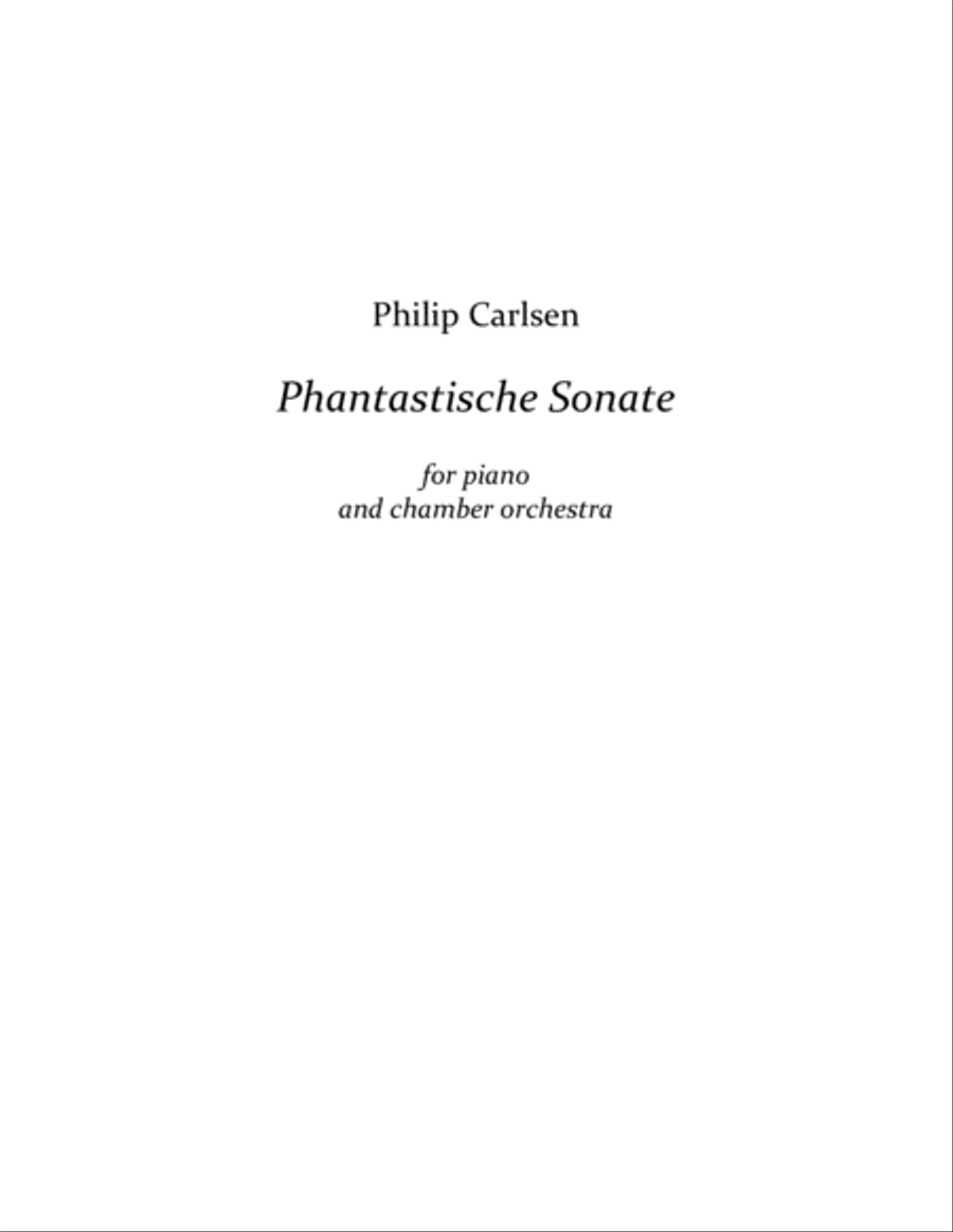 [Carlsen] Phantastische Sonate Chamber Orchestra scores gallery preview page 3