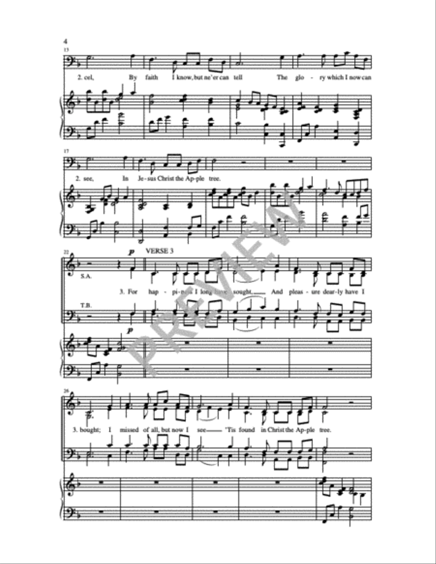 Jesus Christ, the Apple Tree 4-Part scores gallery preview page 8