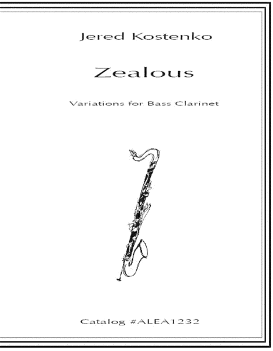 Zealous Bass Clarinet scores gallery preview page 1