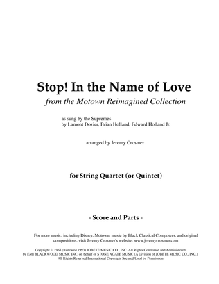 Book cover for Stop! In The Name Of Love
