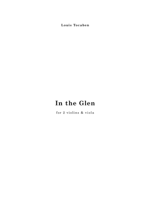 Book cover for In the Glen, short trio for 2 violins & viola