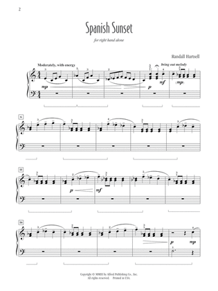 Spanish Sunset (for right hand alone) - Piano Solo