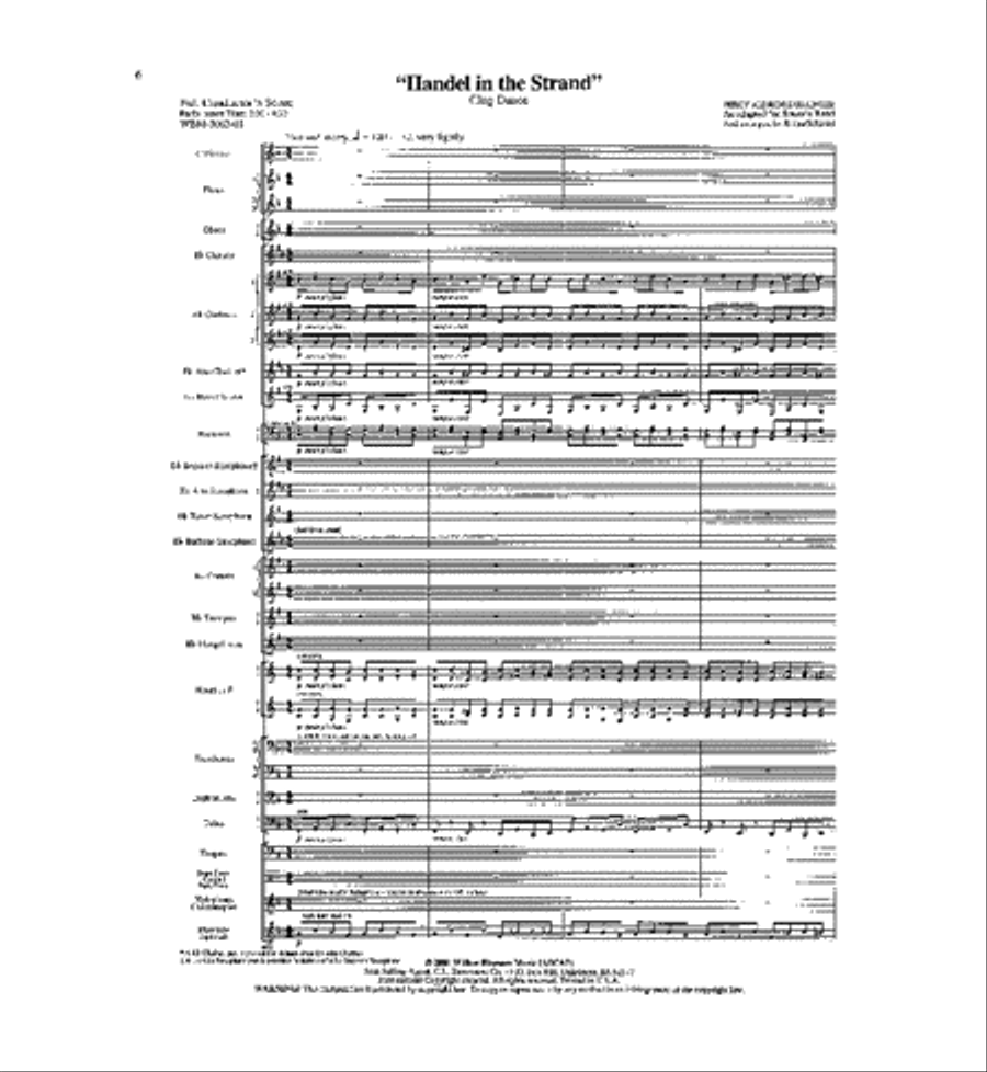 Handel in the Strand Concert Band scores gallery preview page 2