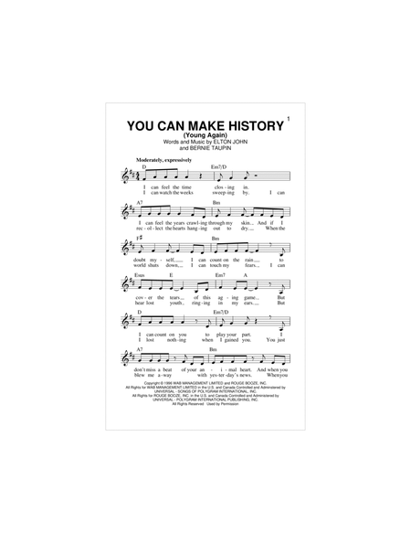 You Can Make History (Young Again)