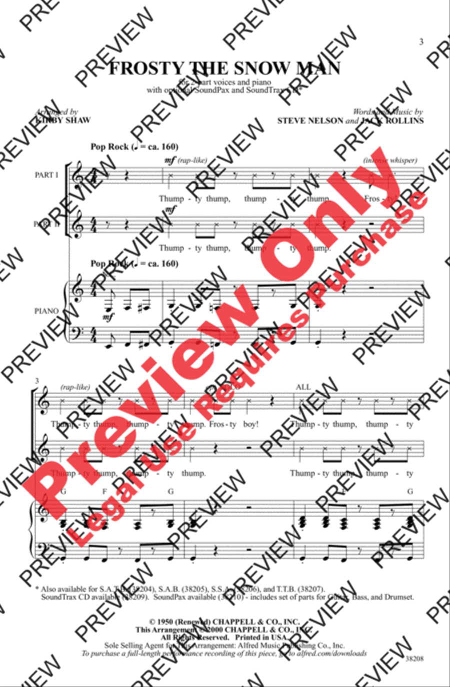 Frosty the Snowman 2-Part scores gallery preview page 3