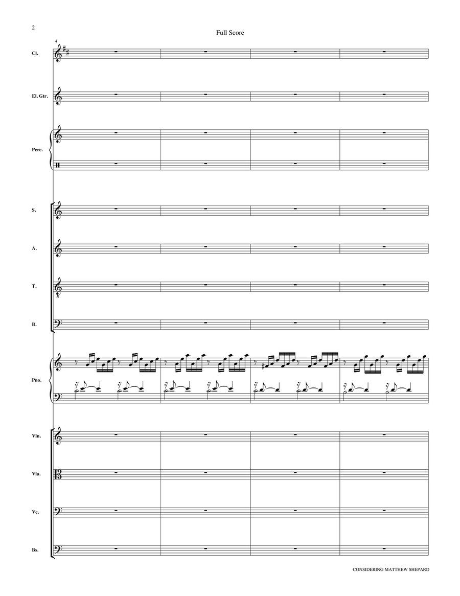 Considering Matthew Shepard - Score Choir scores gallery preview page 2