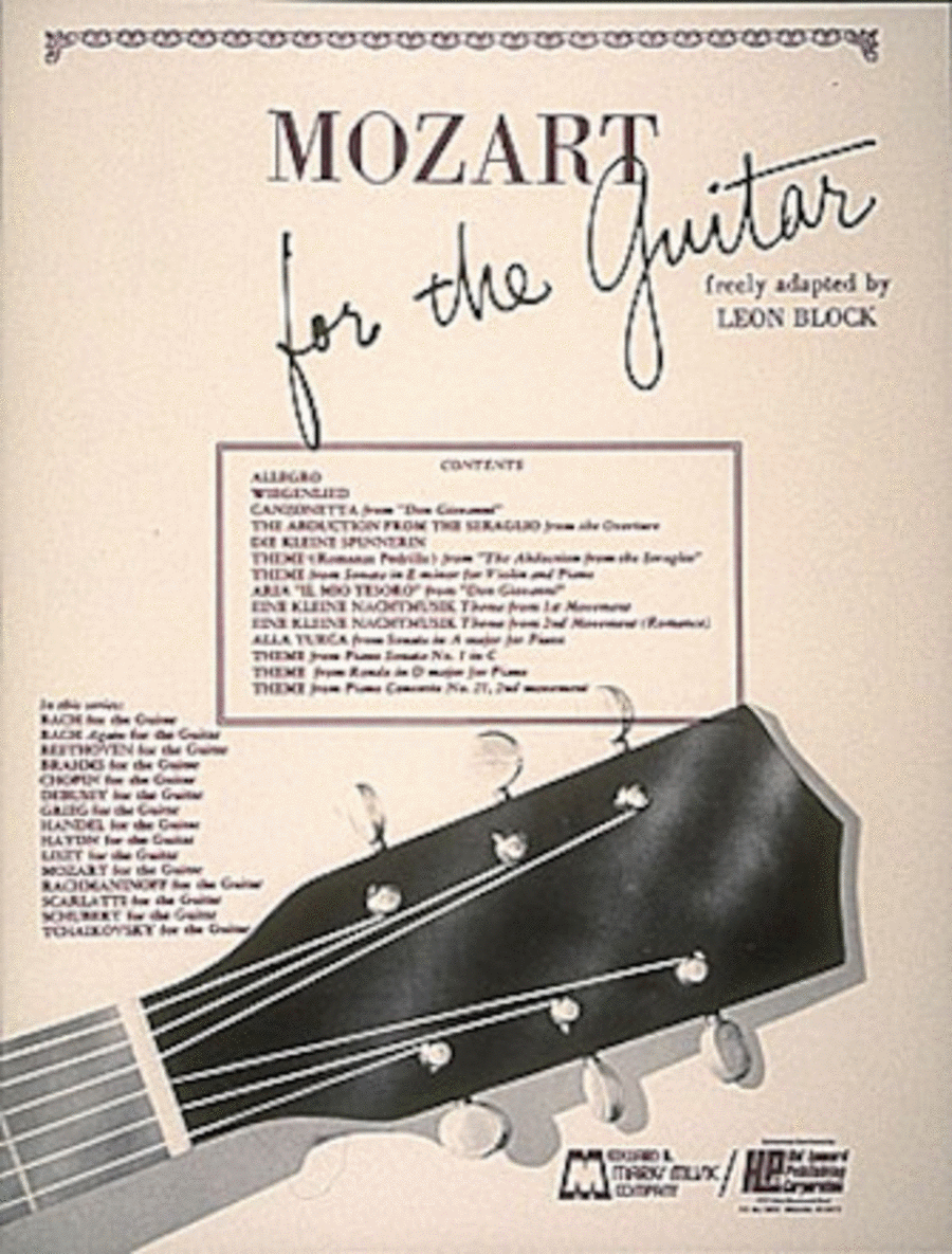 Mozart for Guitar Acoustic Guitar scores gallery preview page 1