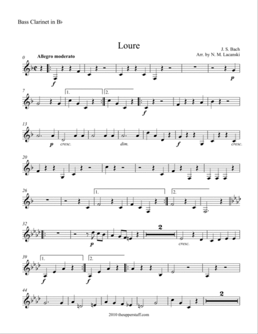 Loure Woodwind Quartet scores gallery preview page 6