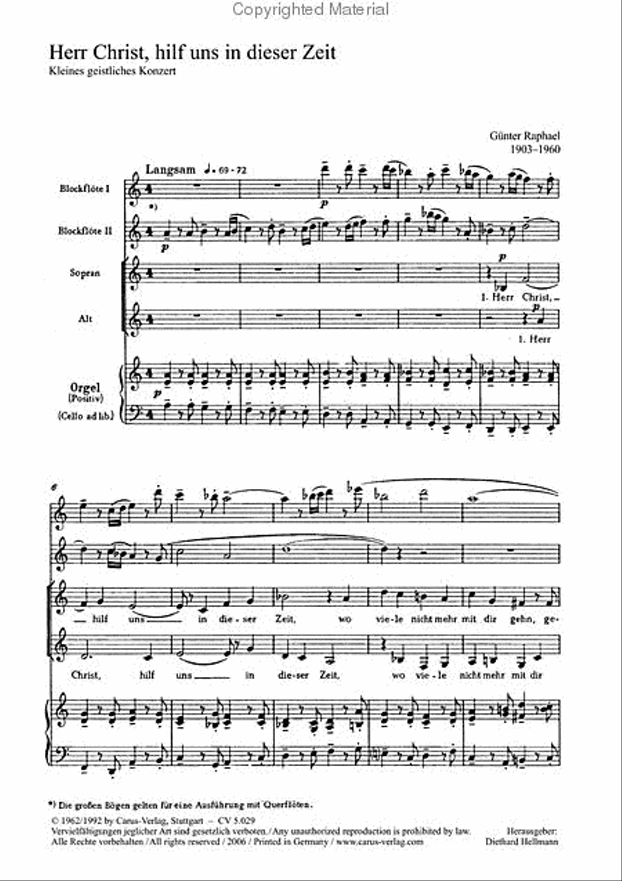 Herr Christ, hilf uns in dieser Zeit SA scores gallery preview page 2