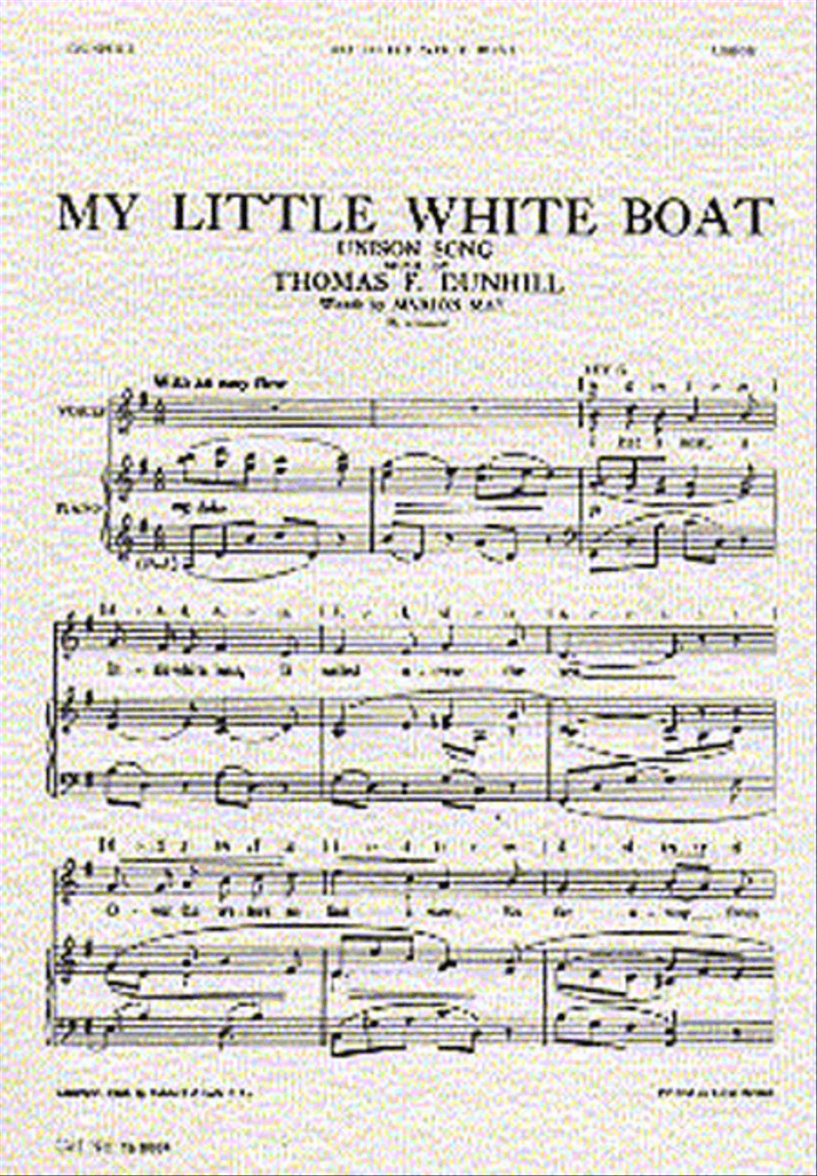 My Little White Boat Unison Choir scores gallery preview page 1