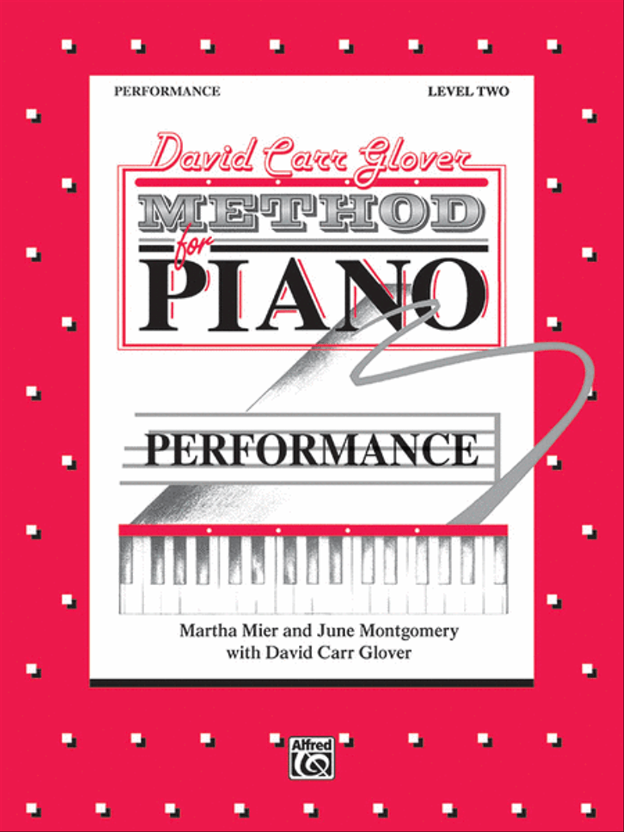David Carr Glover Method for Piano Performance Piano Method scores gallery preview page 1
