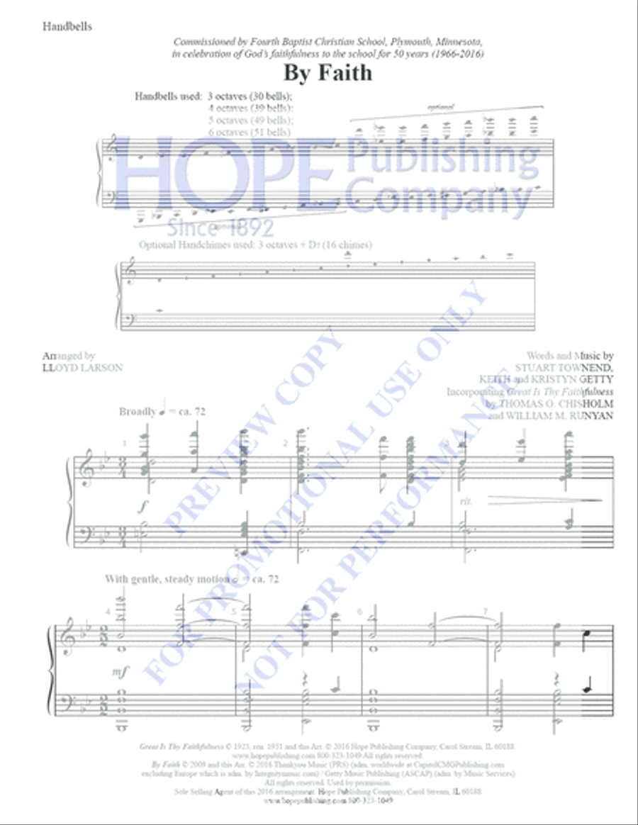 By Faith 5-Octaves scores gallery preview page 3