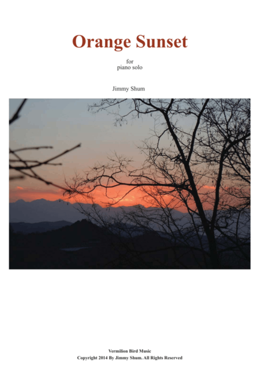 Orange Sunset Piano Solo scores gallery preview page 1