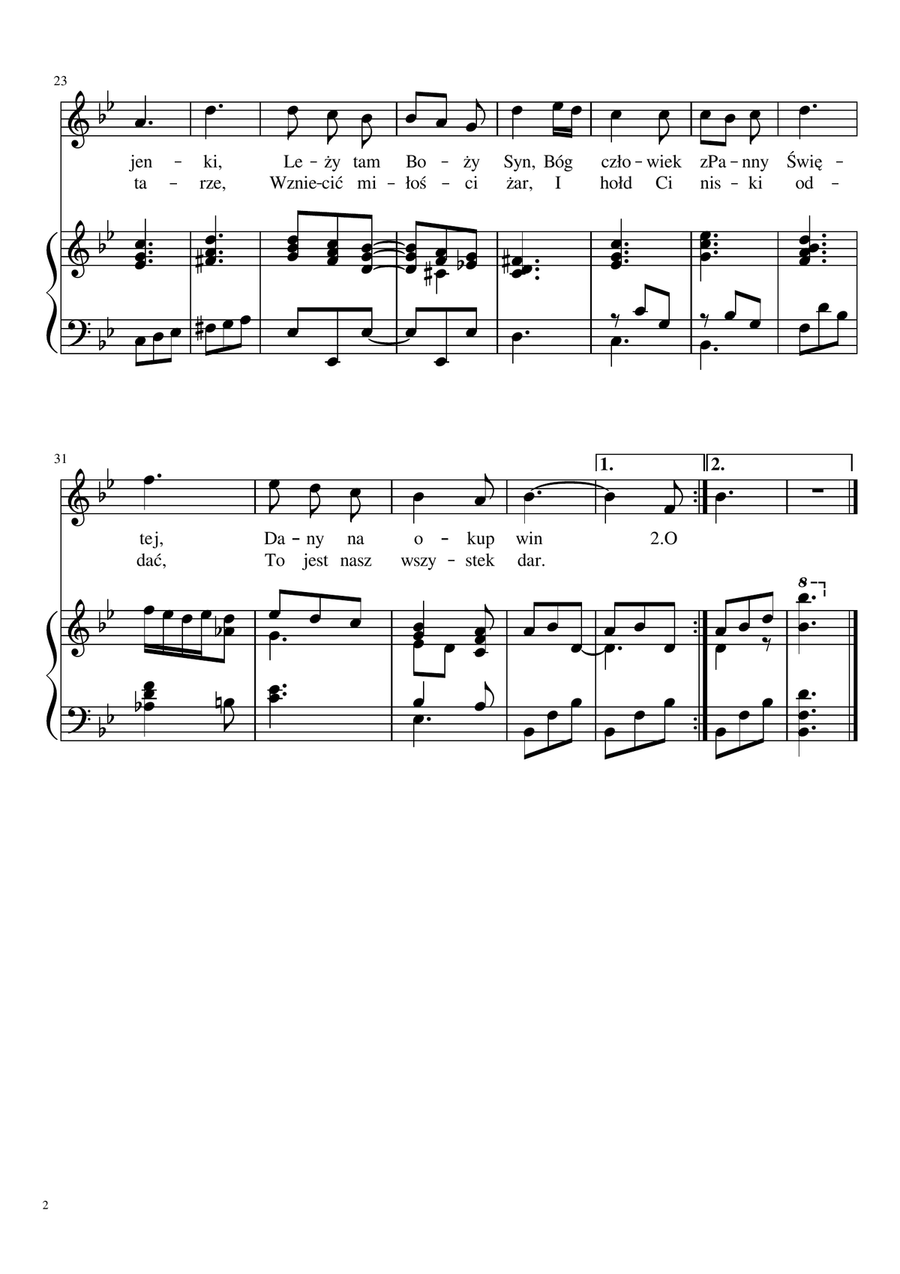 Polskie kolędy i pastorałki / Polish christmas carols and pastorales High Voice scores gallery preview page 3