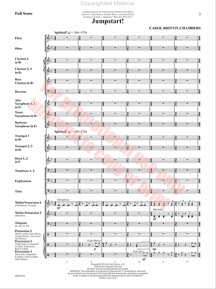 Jumpstart Concert Band scores gallery preview page 4