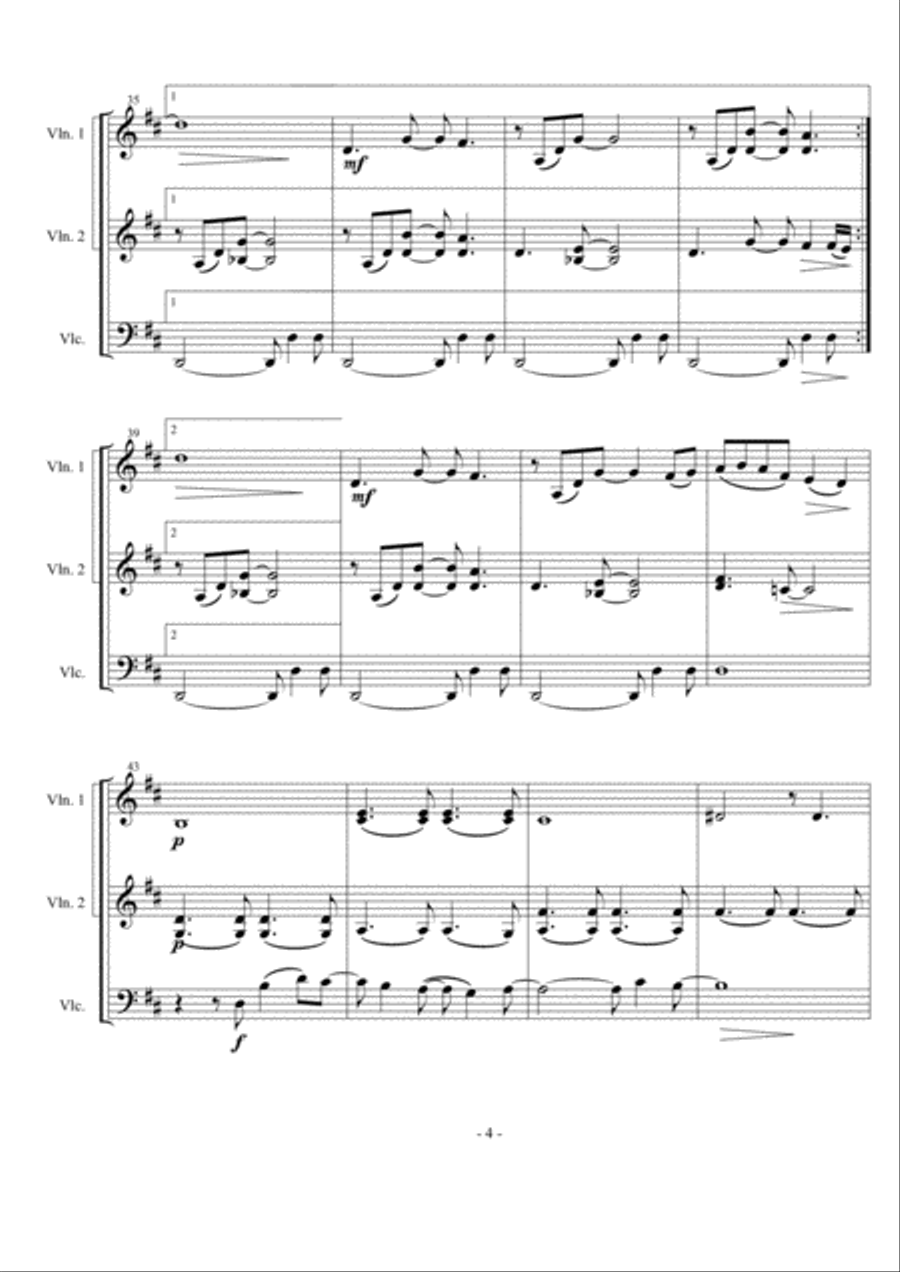 Just The Way You Are String Trio scores gallery preview page 4