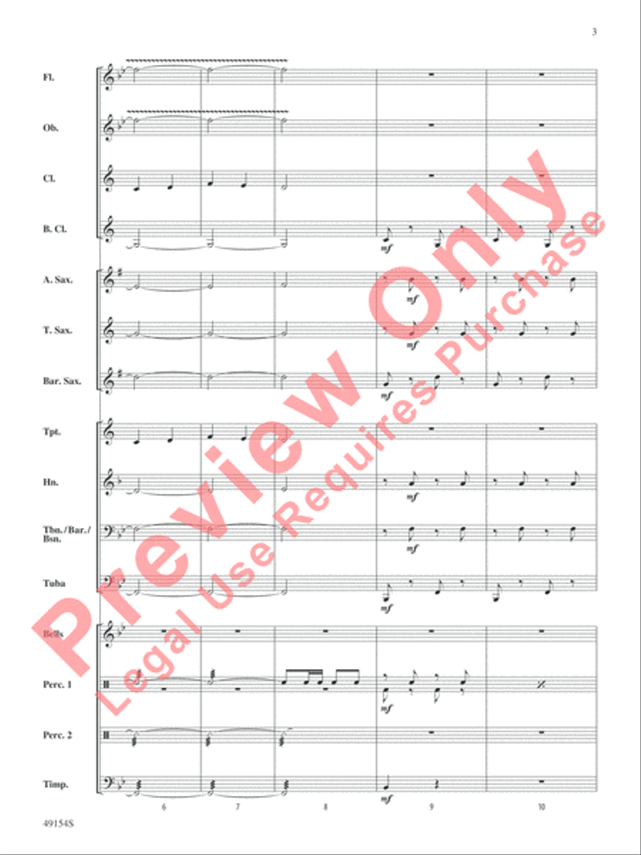 American Mountain Medley Concert Band scores gallery preview page 4