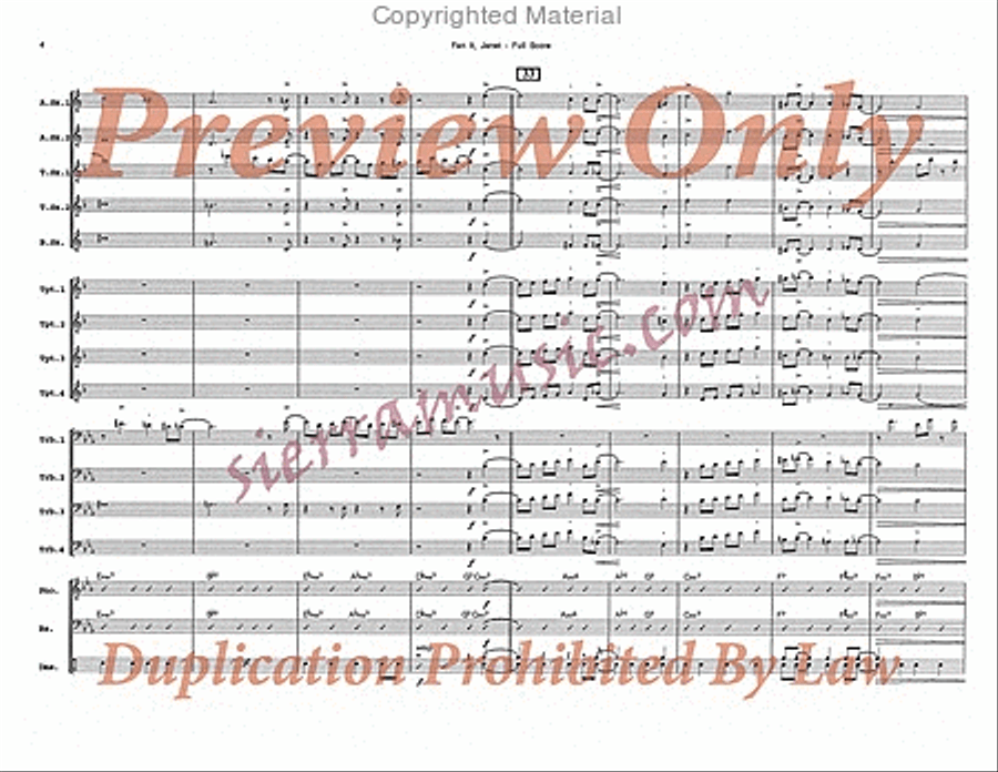 Fan It, Janet Big Band scores gallery preview page 5