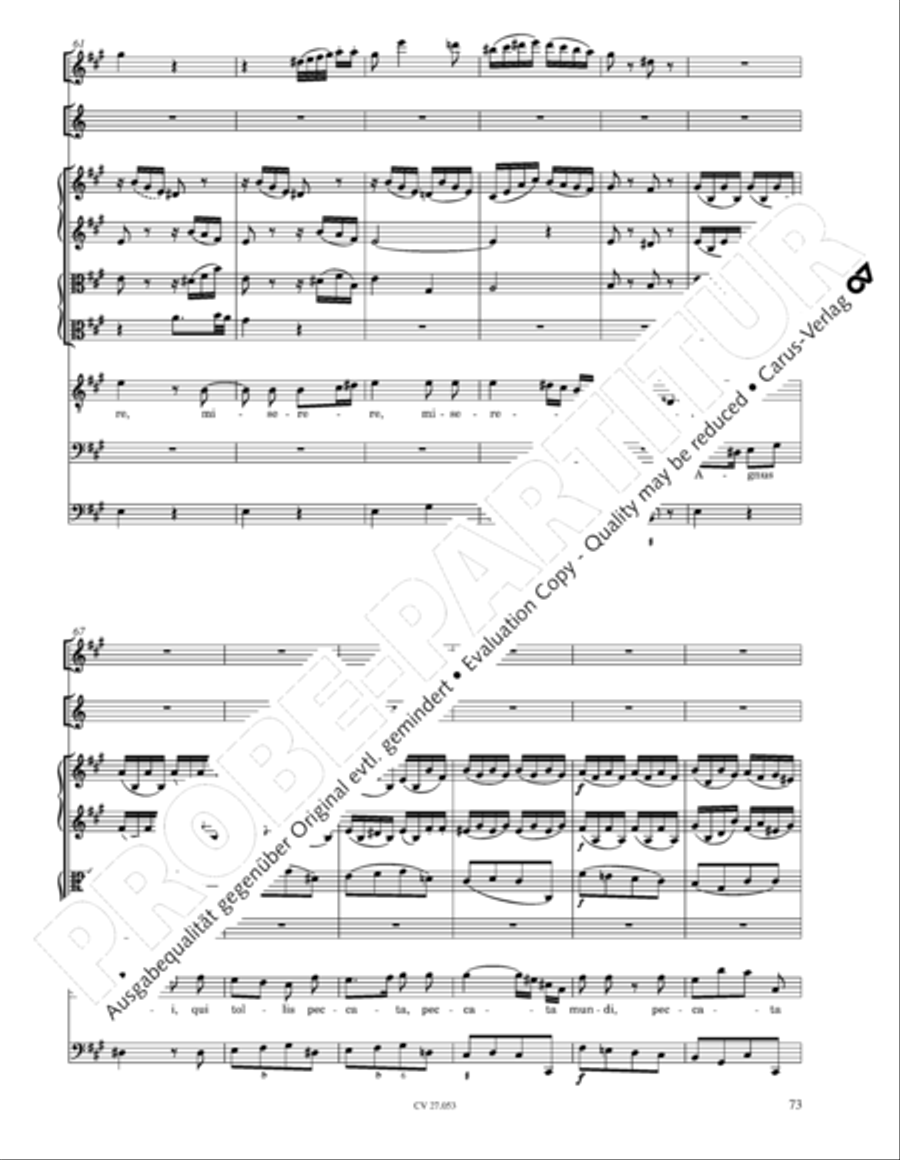 Creation Mass in A-major after Joseph Haydn (Schopfungsmesse in A nach Joseph Haydn) 4-Part scores gallery preview page 74