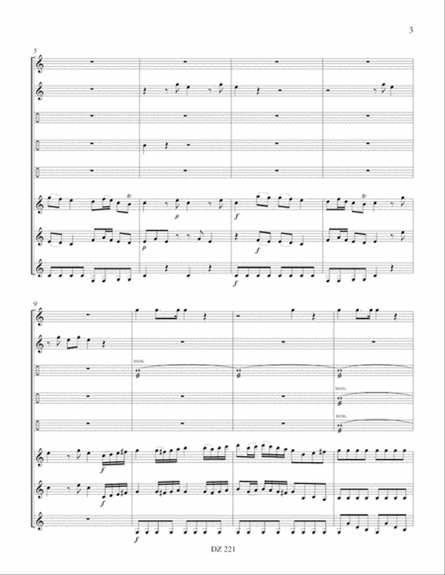 La symphonie des jouets Guitar Ensemble scores gallery preview page 3