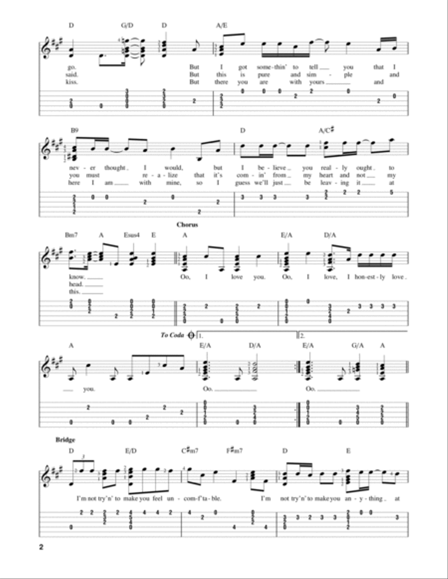 I Honestly Love You (from The Boy From Oz) Acoustic Guitar scores gallery preview page 2
