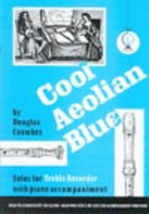 Book cover for Cool Aeolian Blue for Treble Recorder