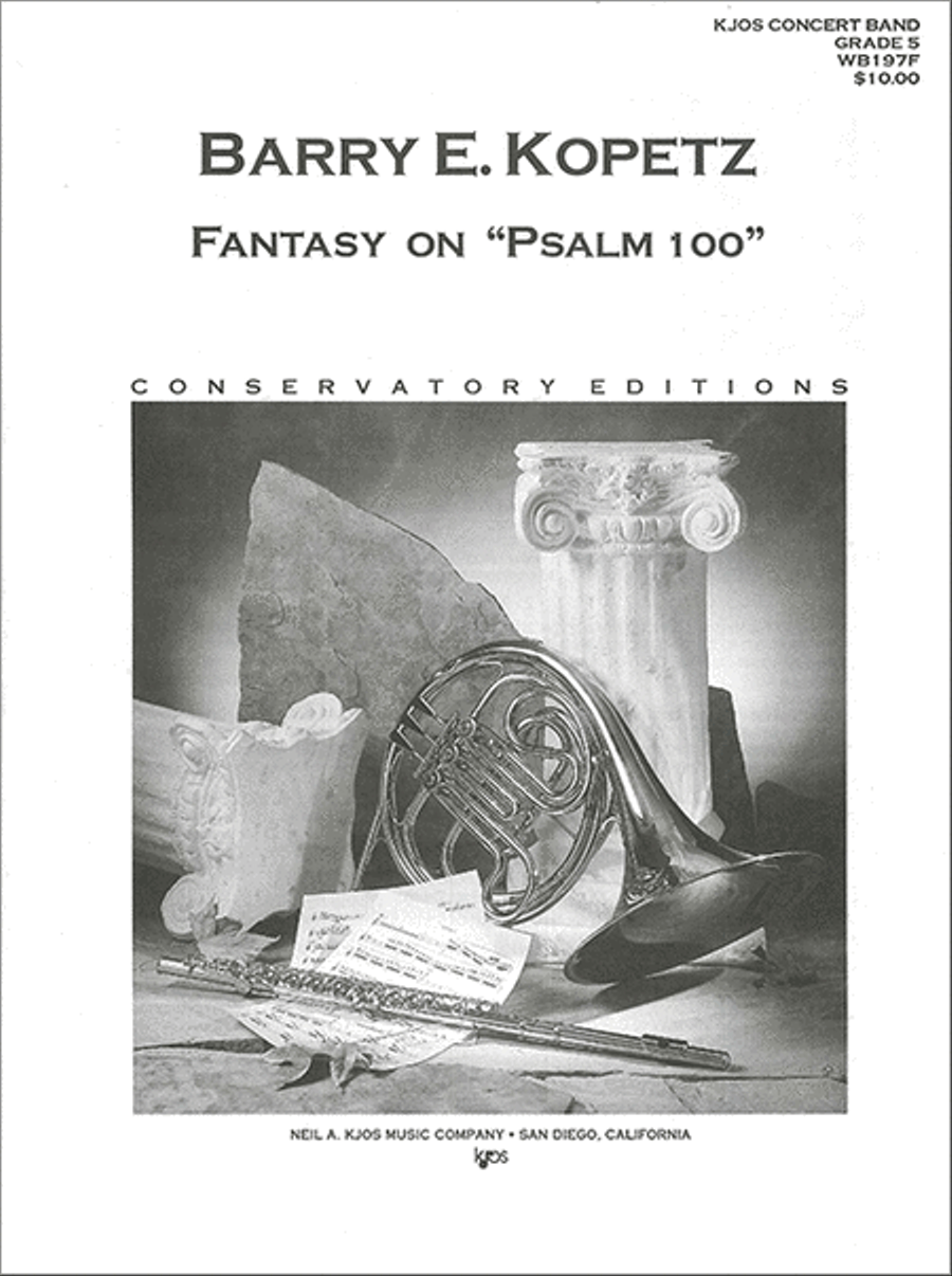 Fantasy On Psalm 100 -Score Concert Band scores gallery preview page 1