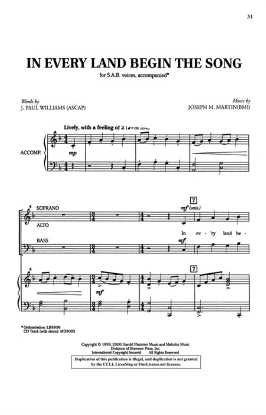 Simple Songs for Slim Sundays 3-Part scores gallery preview page 5