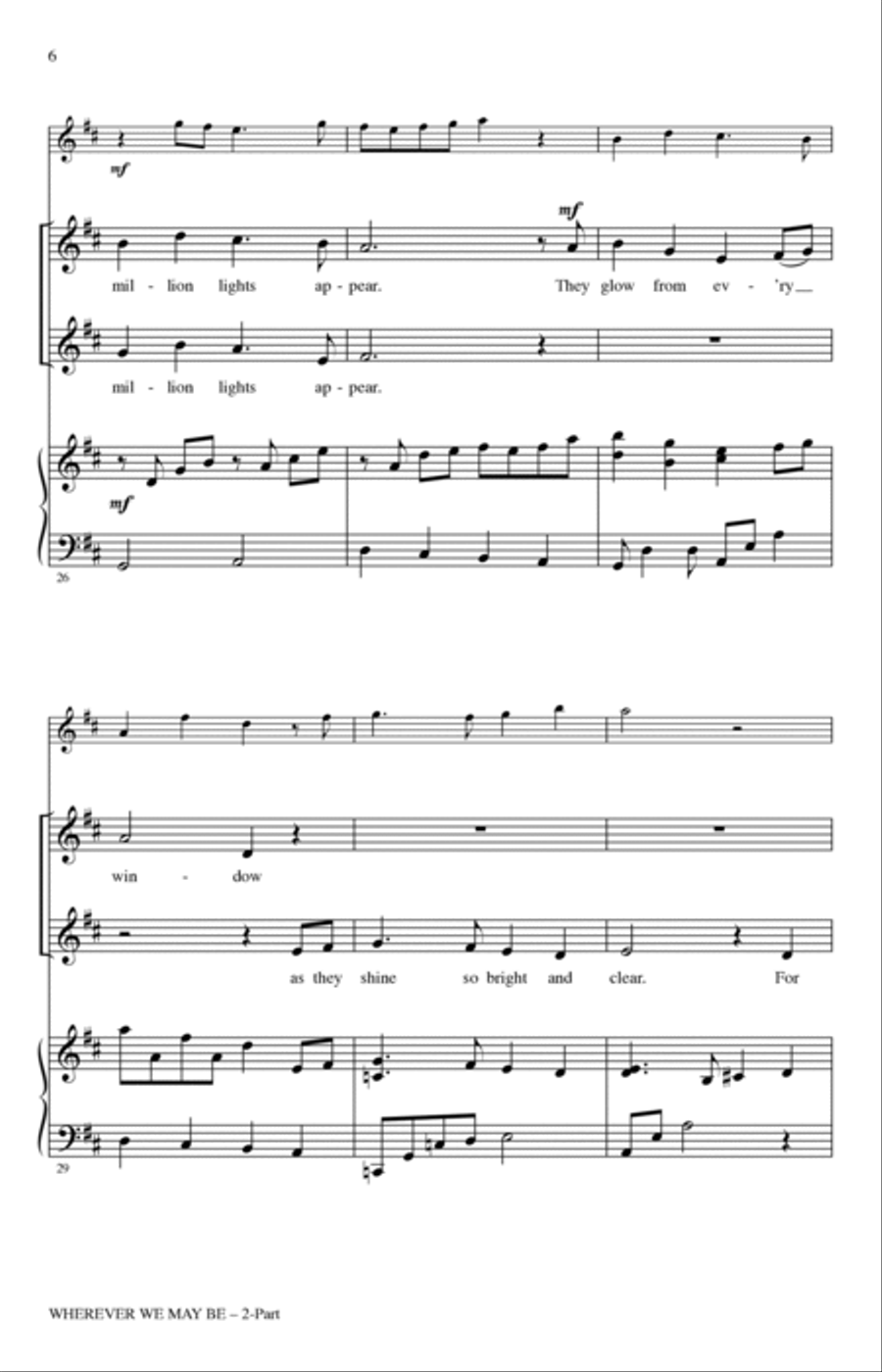 Wherever We May Be 2-Part scores gallery preview page 5