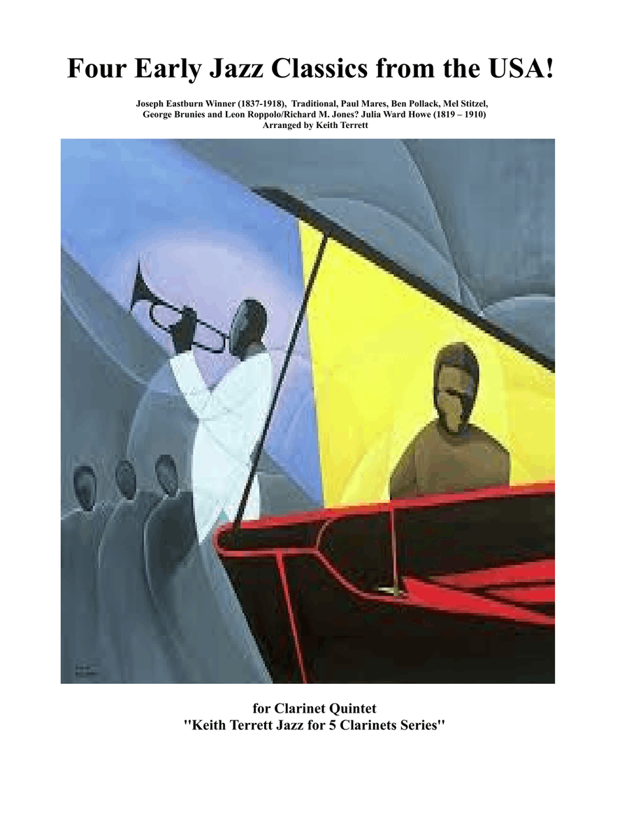 Four Early Jazz Classics from the USA for Clarinet Quintet Clarinet Quintet scores gallery preview page 1