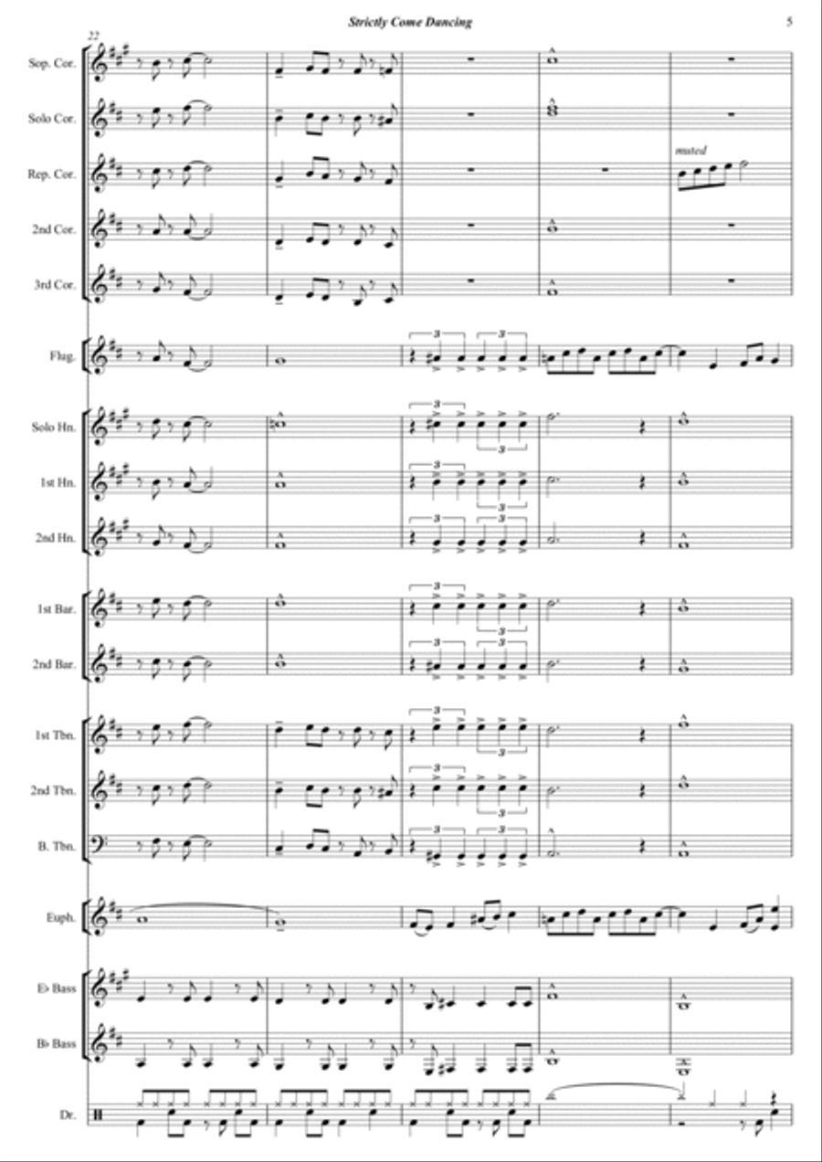 Strictly Come Dancing Brass Band scores gallery preview page 6