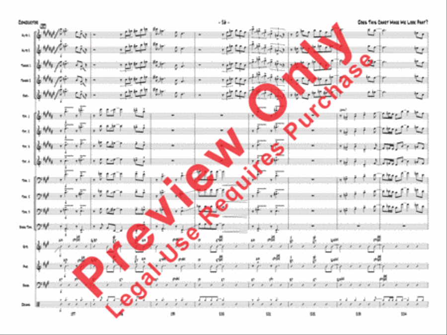 Does This Chart Make Me Look Phat? Jazz Ensemble scores gallery preview page 47