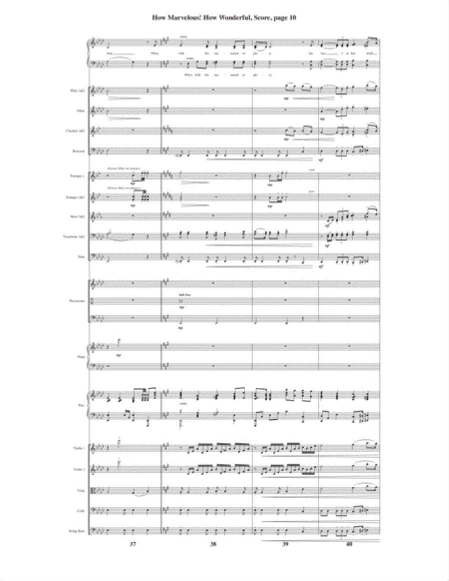 How Marvelous! How Wonderful! 4-Part scores gallery preview page 12